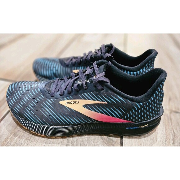 Brooks Shoes - Brooks Women's Hypertension Temp Black and Teal Running Shoes 10.5